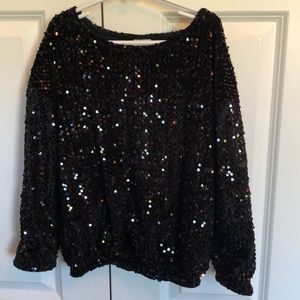 Zara sequins top